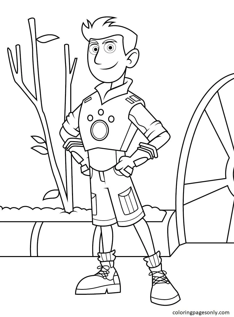 Wild Kratts Para Colorear 5