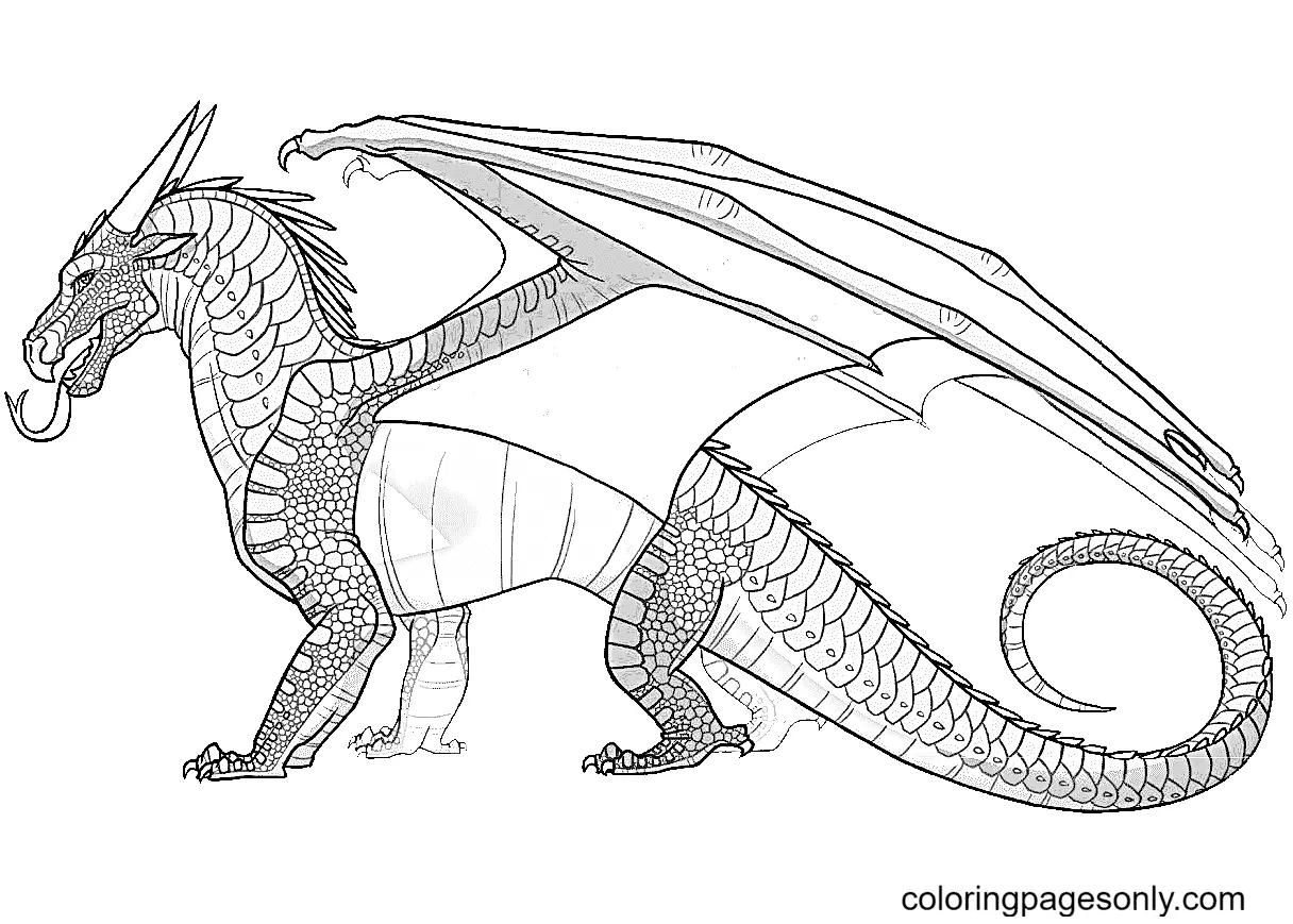 Desenhos de Asas de Fogo Para Colorir 2
