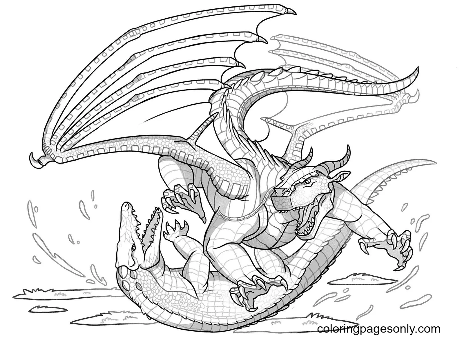Desenhos de Asas de Fogo Para Colorir 33