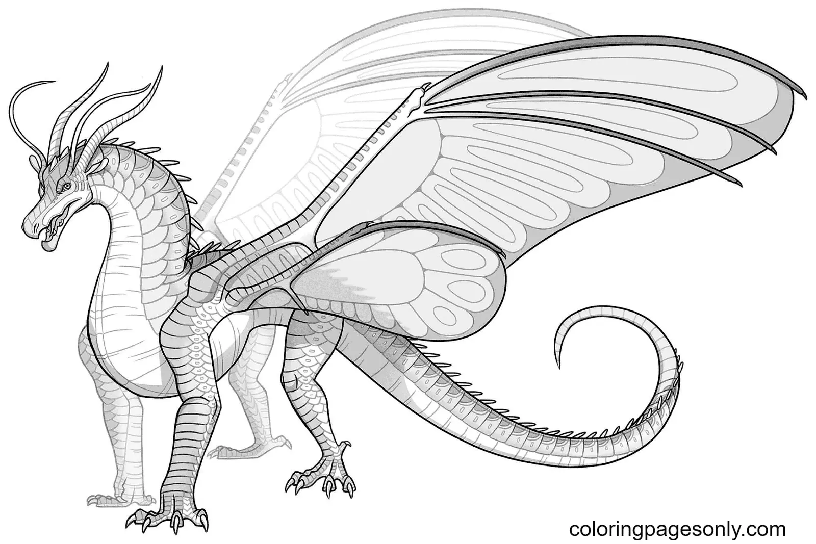 Desenhos de Asas de Fogo Para Colorir 37