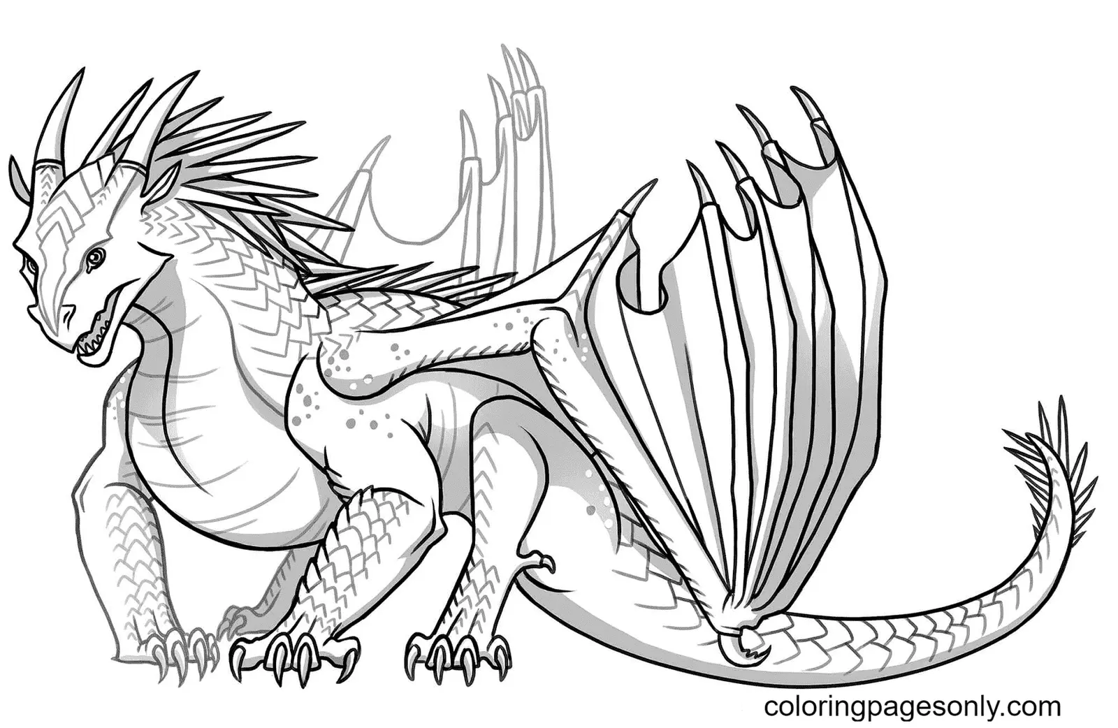 Desenhos de Asas de Fogo Para Colorir 47