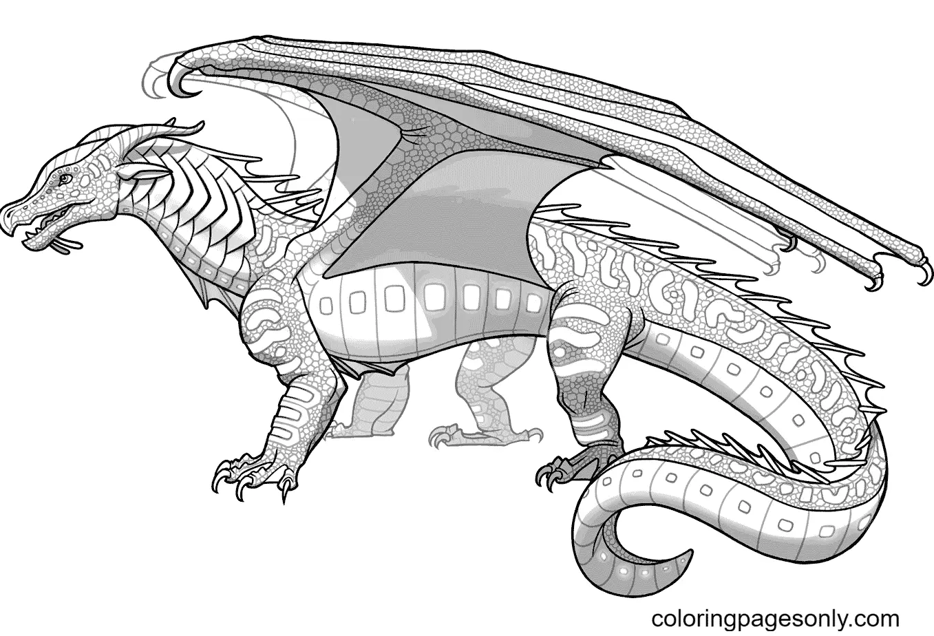 Desenhos de Asas de Fogo Para Colorir 52