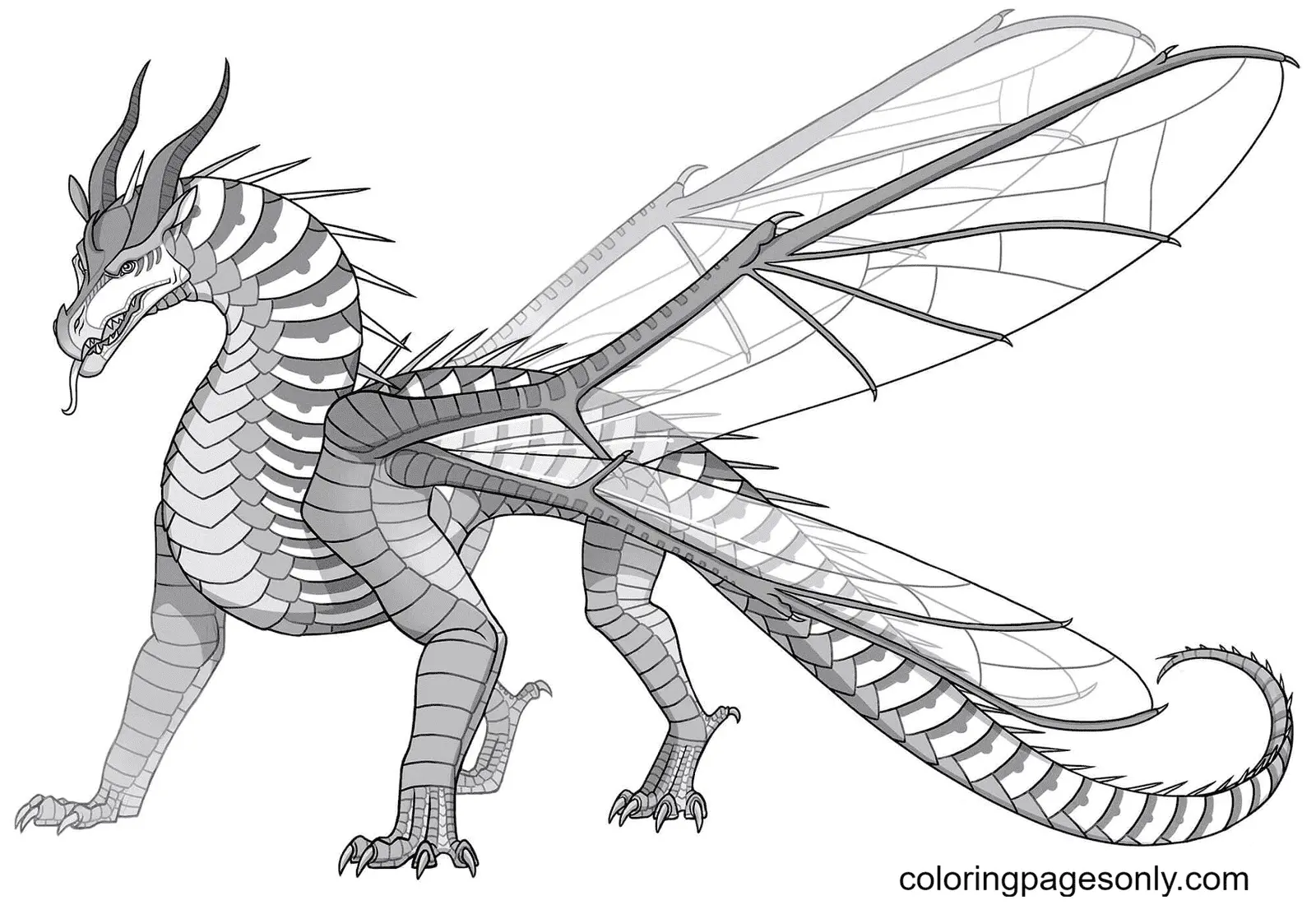 Desenhos de Asas de Fogo Para Colorir 55
