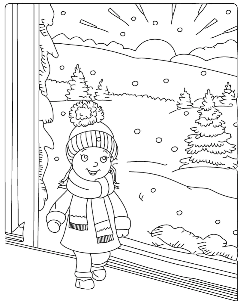 Winter Adult Coloring Pages 11