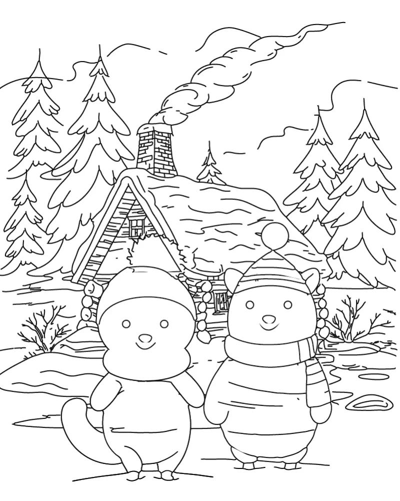 Winter Adult Coloring Pages 20
