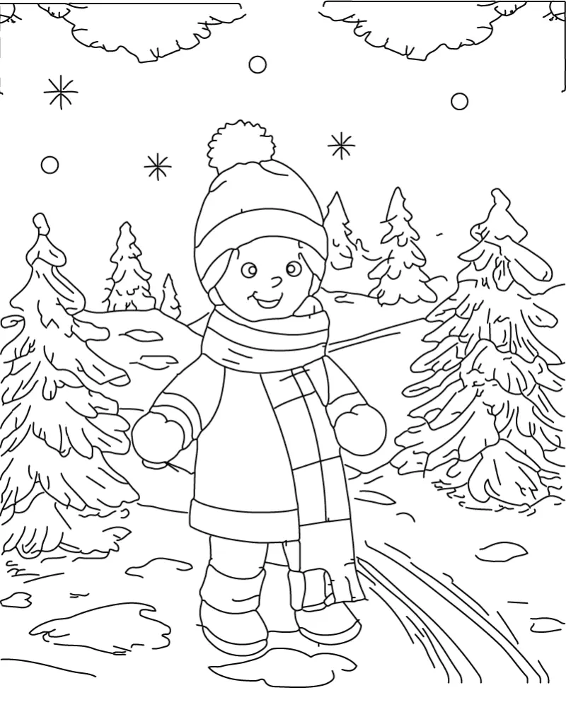 Winter Adult Coloring Pages 21