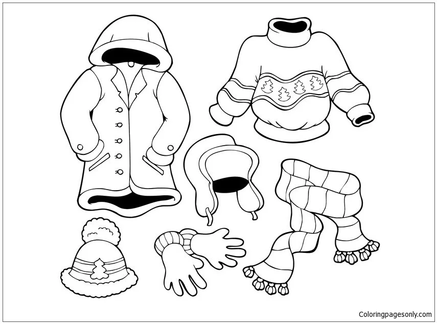 Desenhos de Esporte de Inverno Para Colorir 109