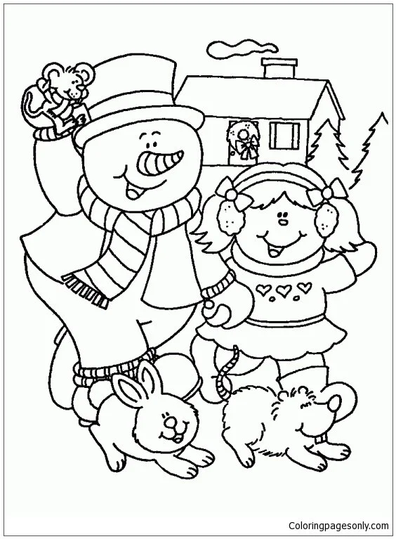 Desenhos de Esporte de Inverno Para Colorir 128