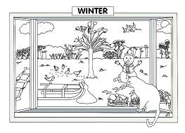 Desenhos de Esporte de Inverno Para Colorir 130