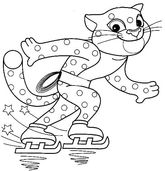 Desenhos de Esporte de Inverno Para Colorir 34