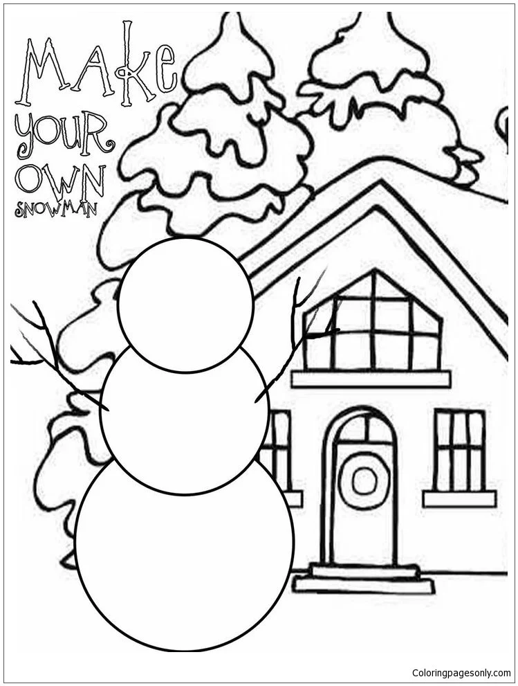 Desenhos de Esporte de Inverno Para Colorir 65