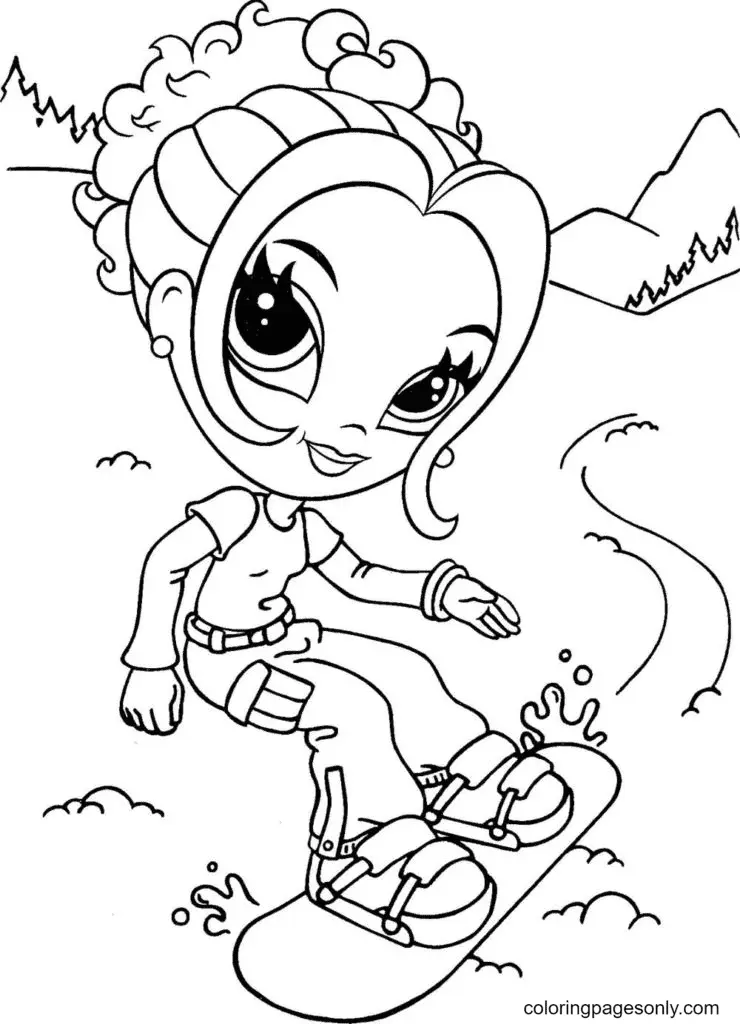 Desenhos de Esporte de Inverno Para Colorir 8