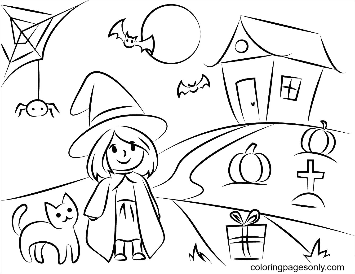 Desenhos de Witch Para Colorir 14