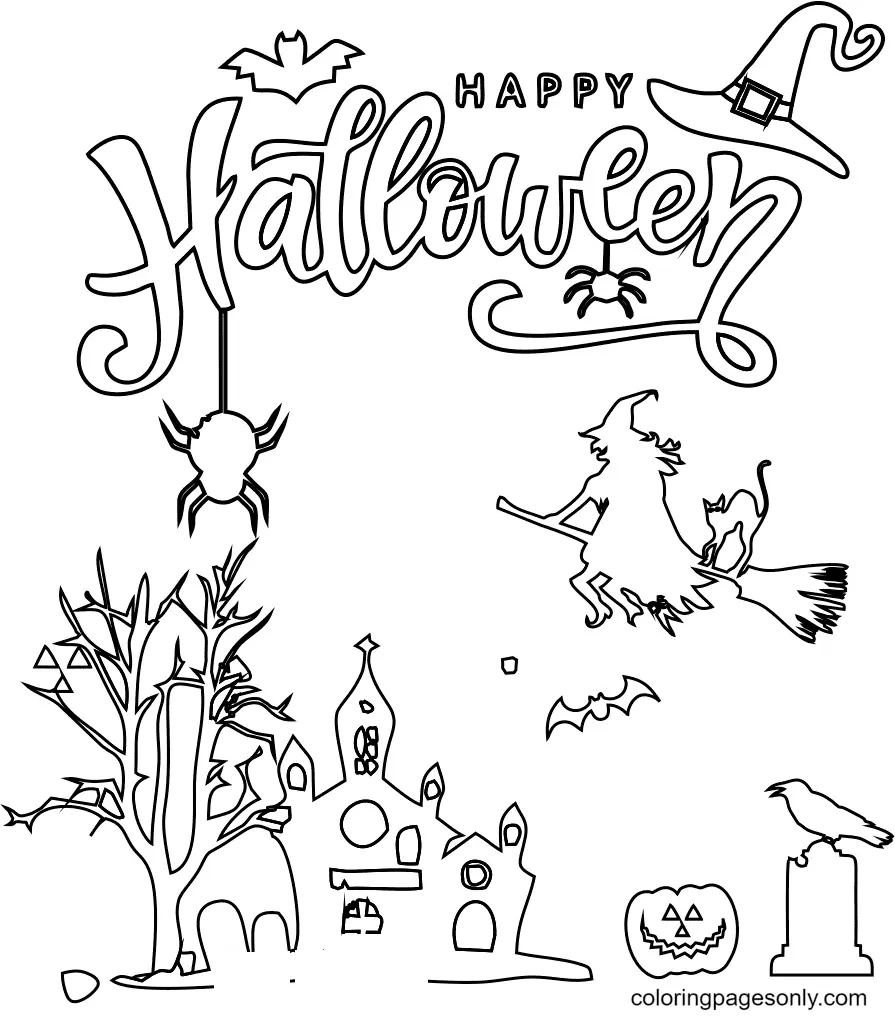 Desenhos de Witch Para Colorir 4