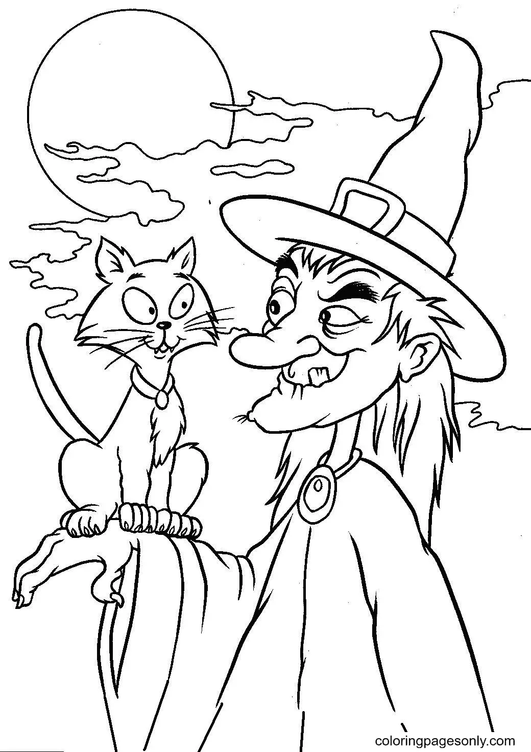 Desenhos de Witch Para Colorir 5