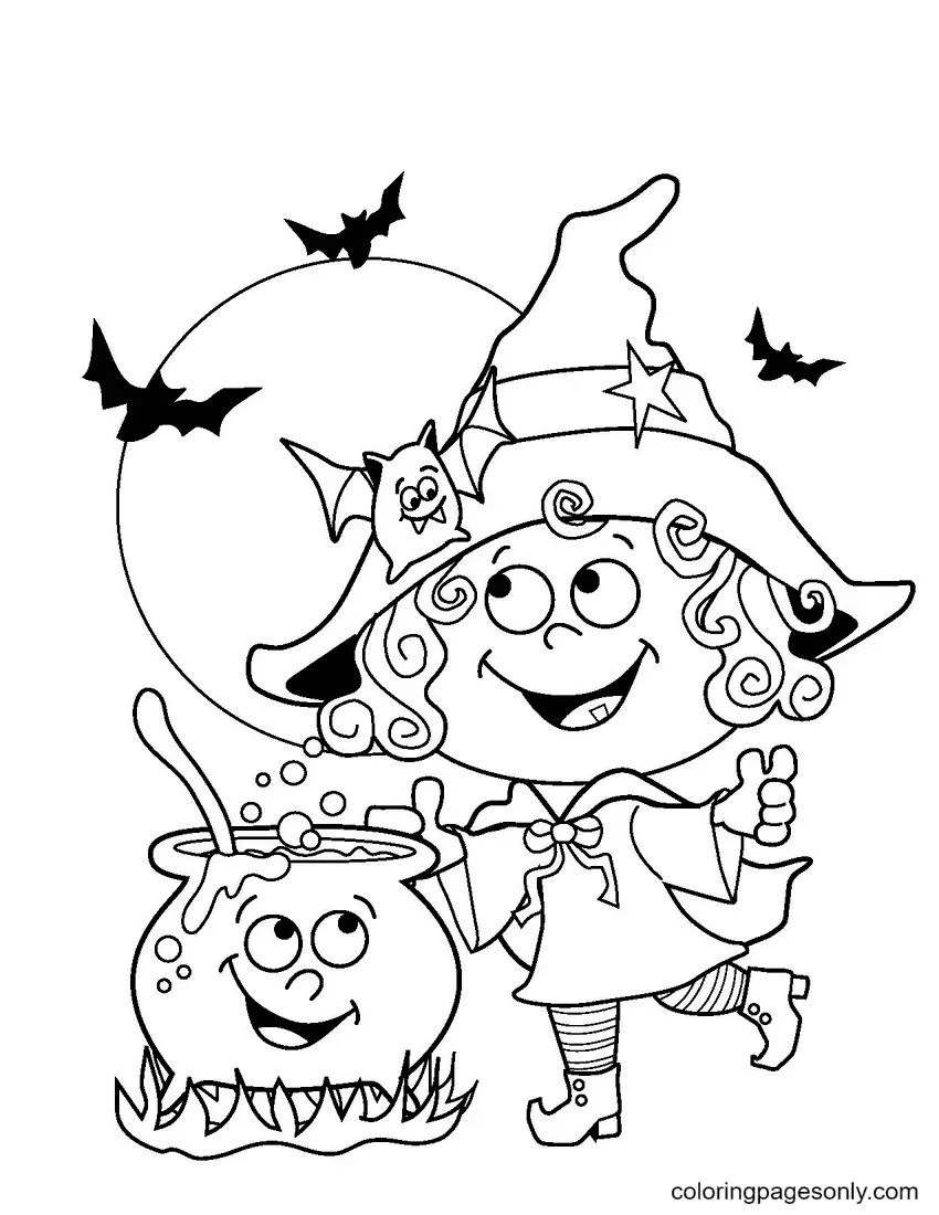 Desenhos de Witch Para Colorir 7