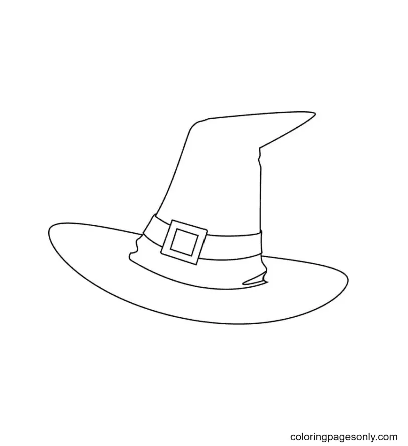 Hexenhut Ausmalbilder 26