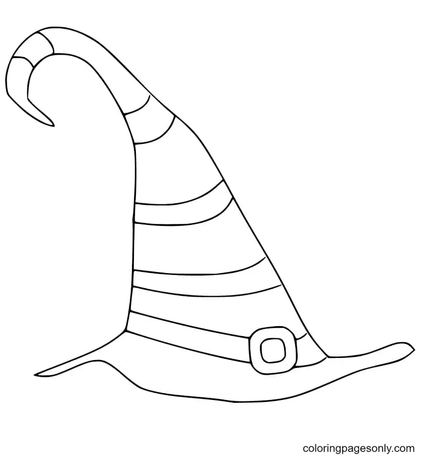 Hexenhut Ausmalbilder 4
