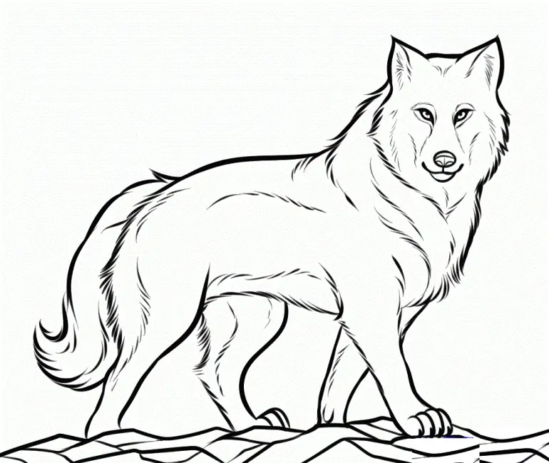 Wolf Ausmalbilder 44