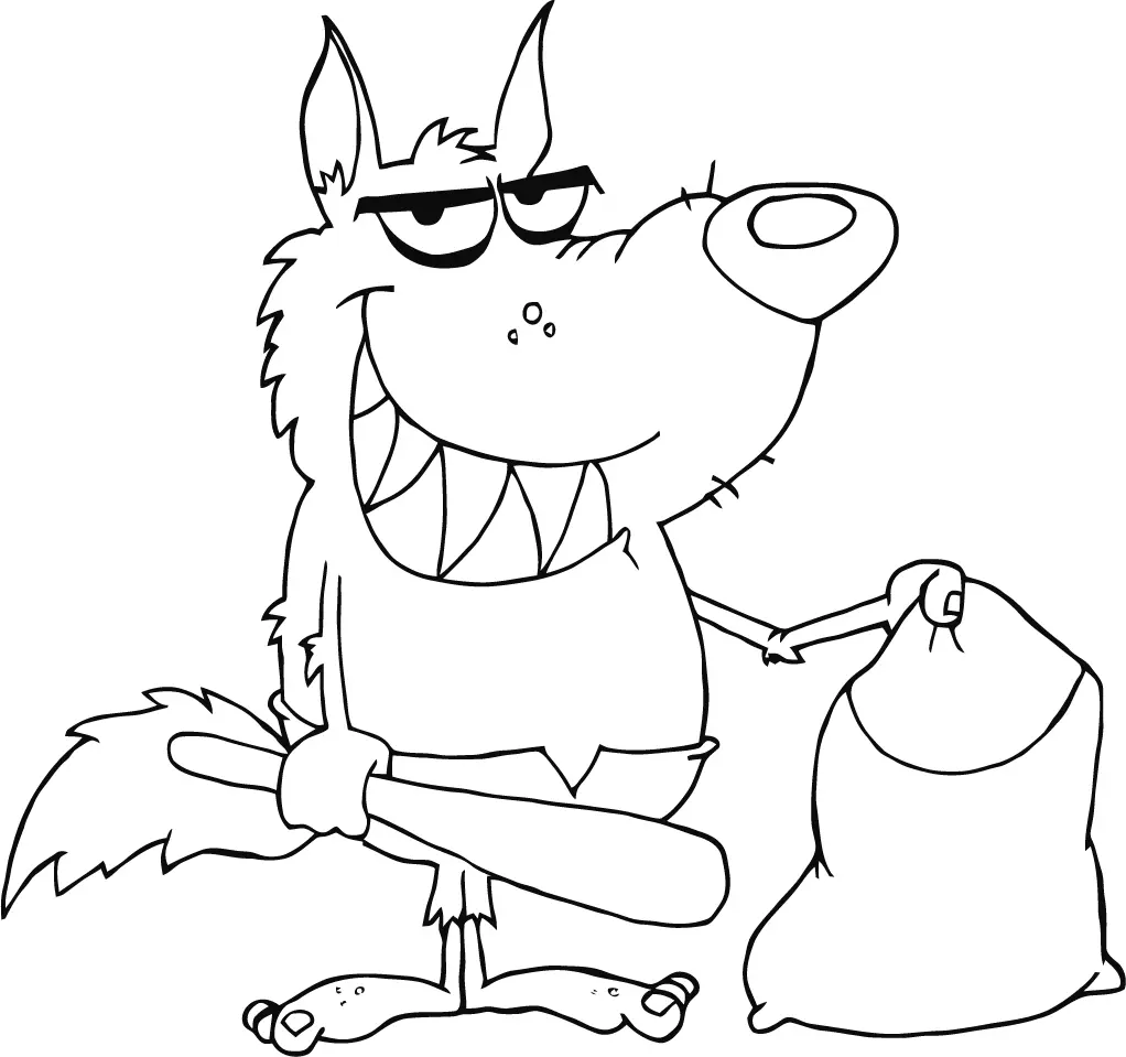 Wolf Ausmalbilder 79