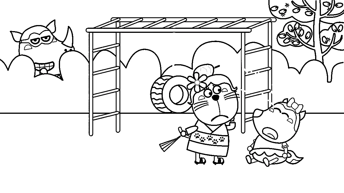 Desenhos de Wolfoo Para Colorir 103