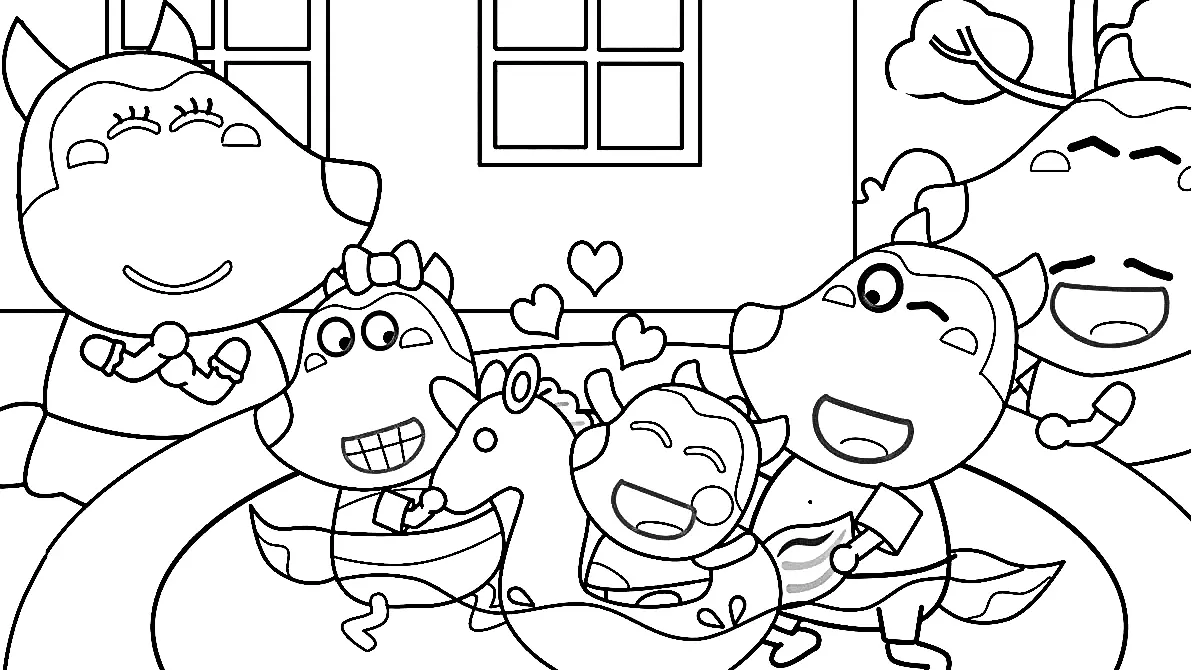 Desenhos de Wolfoo Para Colorir 3