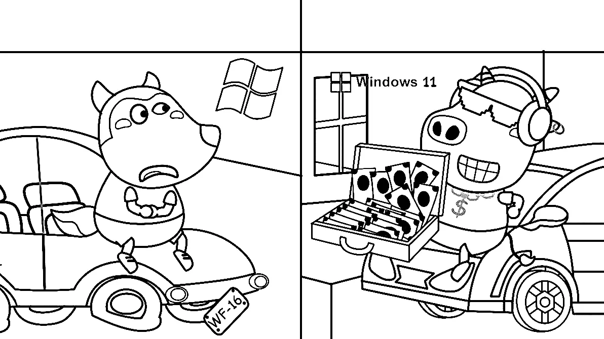 Desenhos de Wolfoo Para Colorir 30