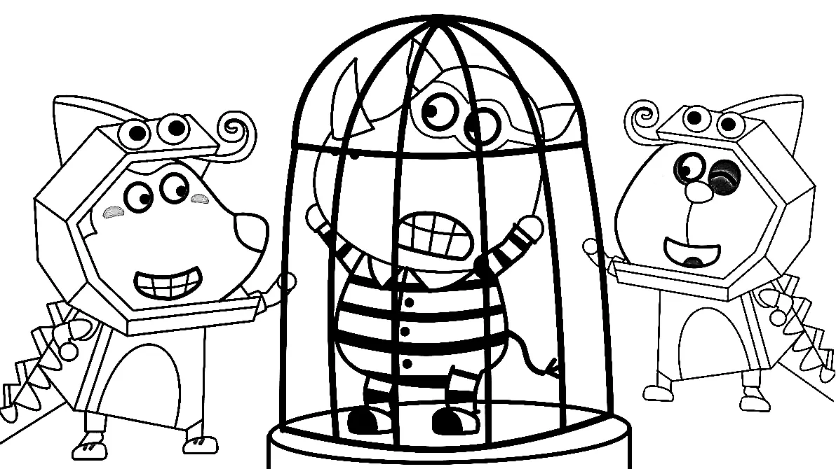 Desenhos de Wolfoo Para Colorir 38