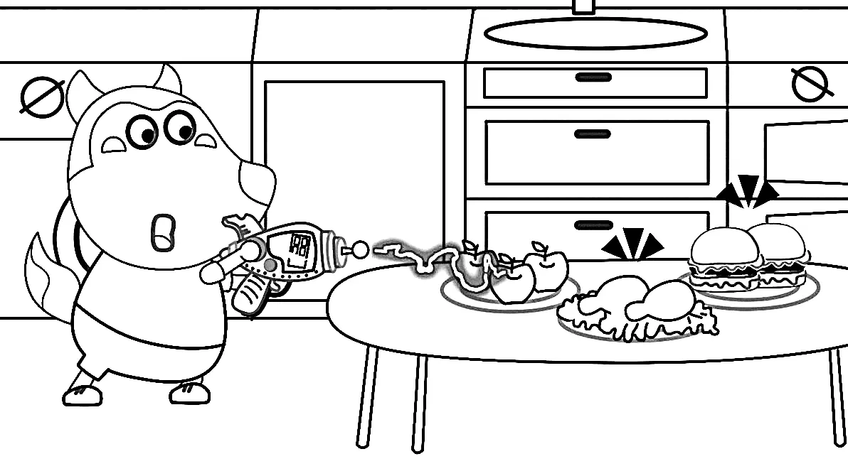 Desenhos de Wolfoo Para Colorir 45