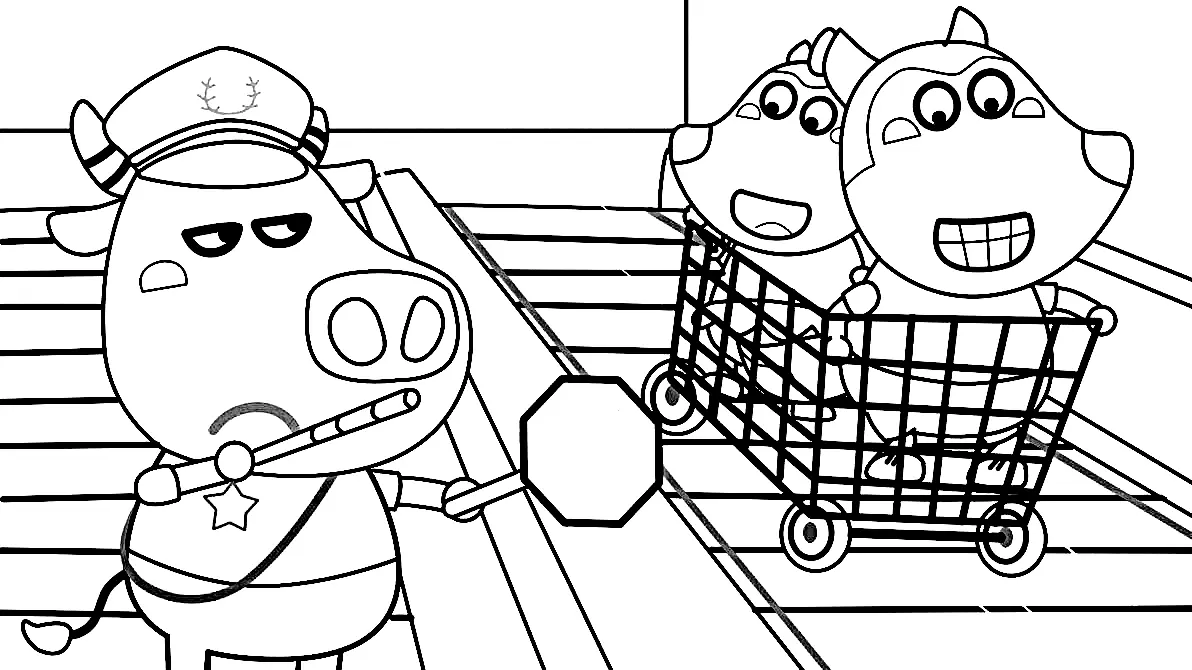 Desenhos de Wolfoo Para Colorir 70