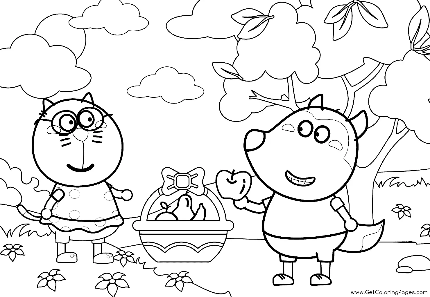Desenhos de Wolfoo Para Colorir 72