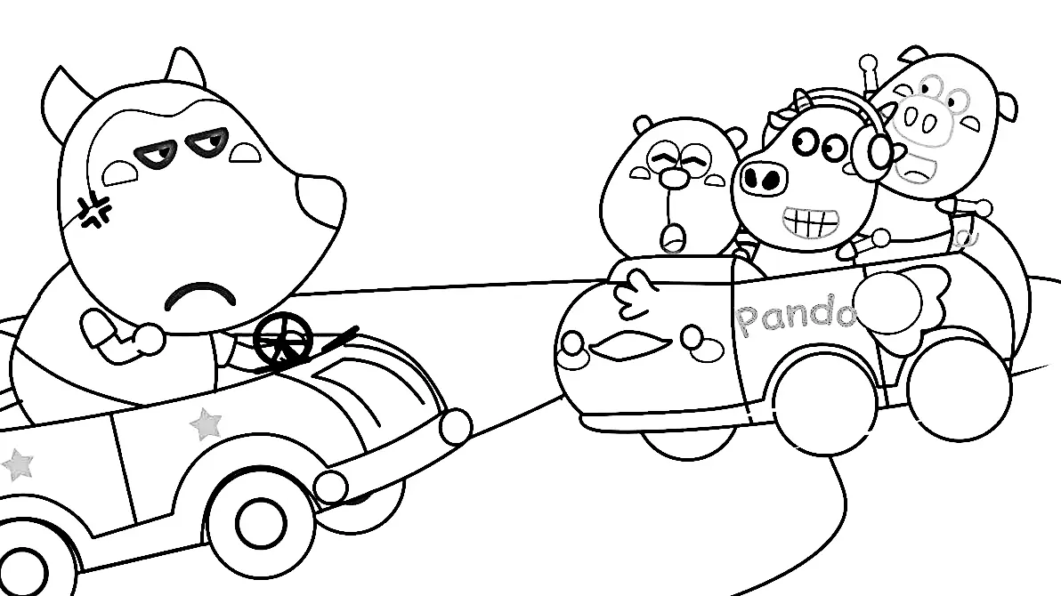 Desenhos de Wolfoo Para Colorir 78