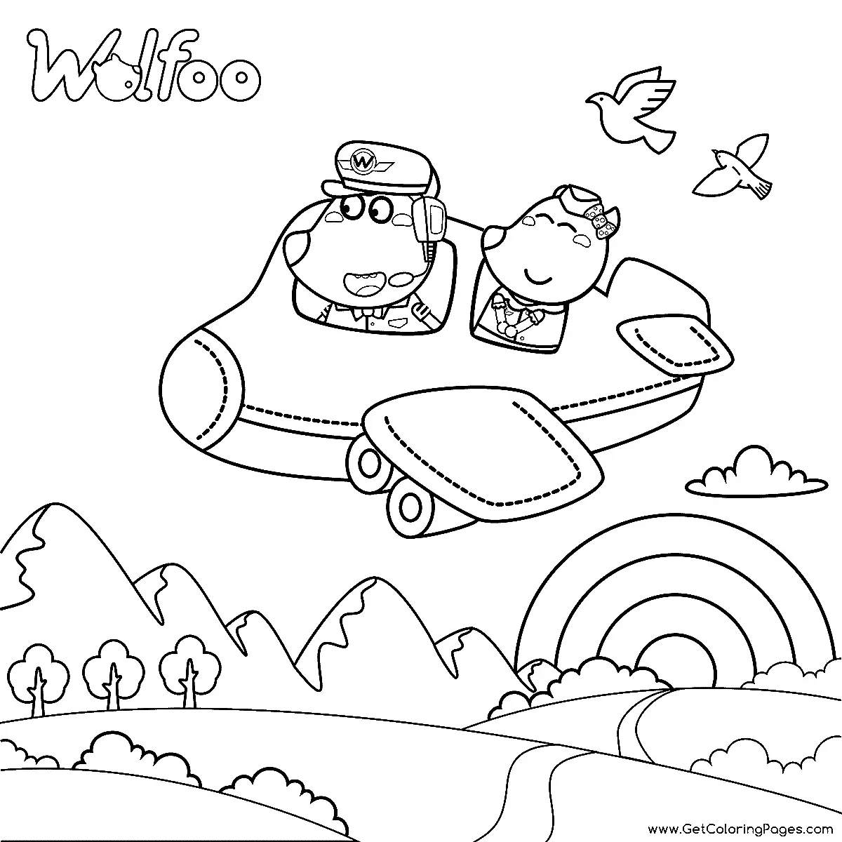 Desenhos de Wolfoo Para Colorir 9
