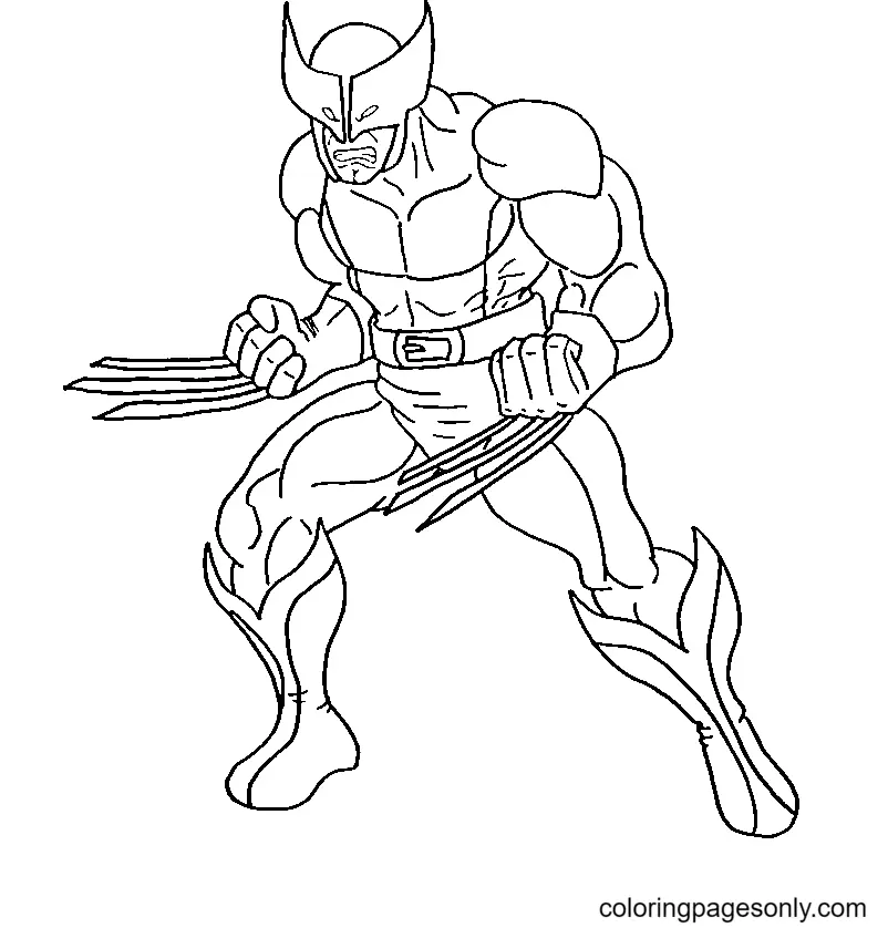 Desenhos de Wolverine Para Colorir 115