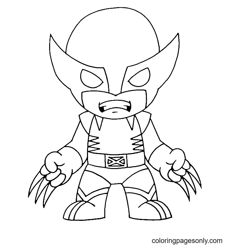 Desenhos de Wolverine Para Colorir 19