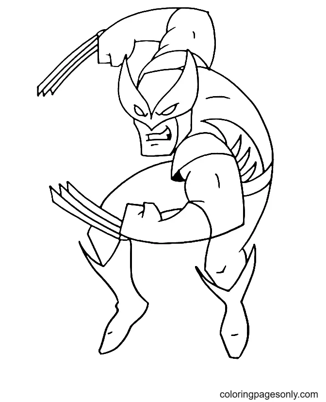 Desenhos de Wolverine Para Colorir 20