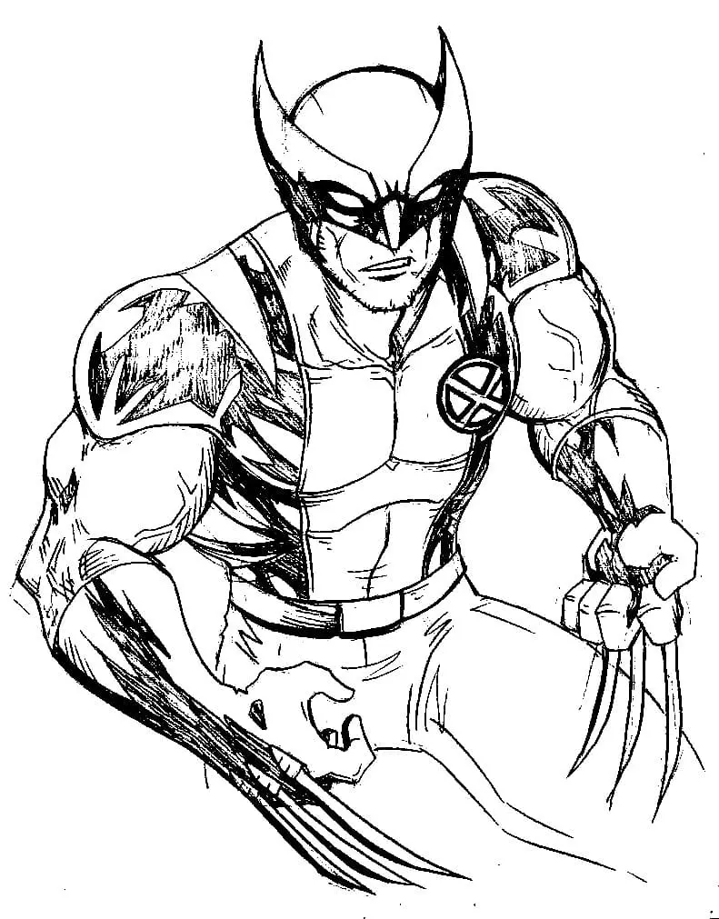 Desenhos de Wolverine Para Colorir 31