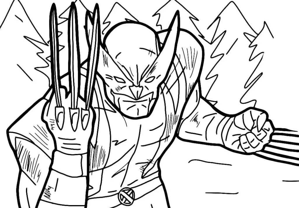 Desenhos de Wolverine Para Colorir 59