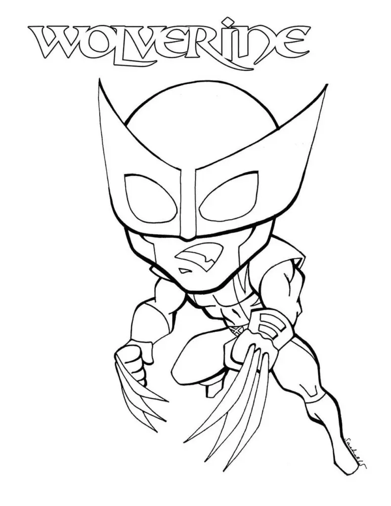 Desenhos de Wolverine Para Colorir 62