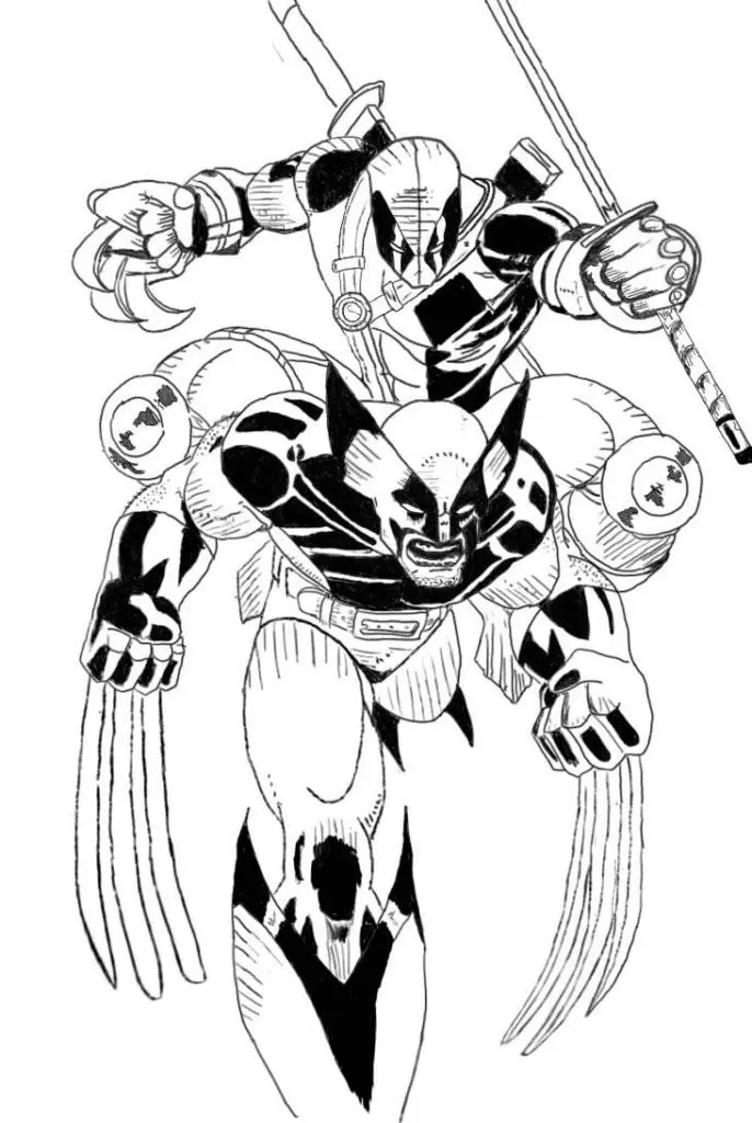 Desenhos de Wolverine Para Colorir 73