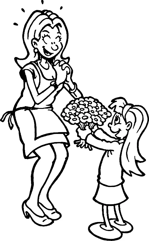 Dia De La Mujer Para Colorear 116