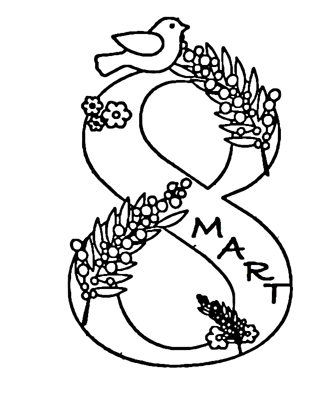 Dia De La Mujer Para Colorear 129