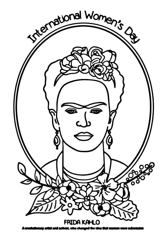 Dia De La Mujer Para Colorear 13