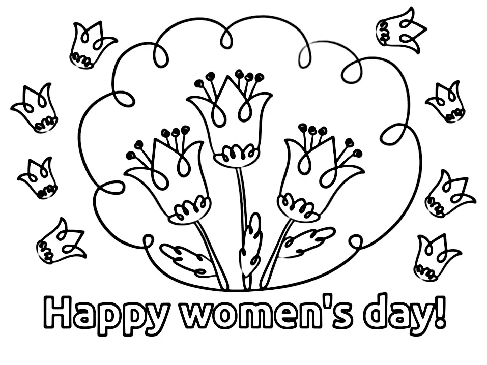 Dia De La Mujer Para Colorear 140