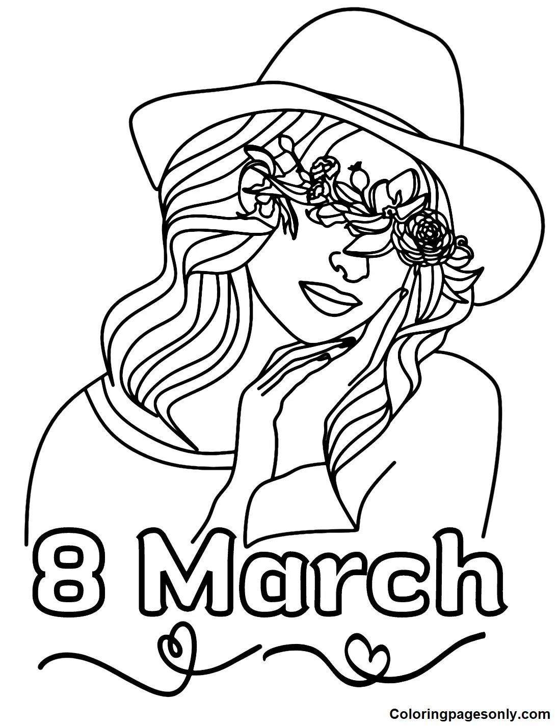 Dia De La Mujer Para Colorear 171