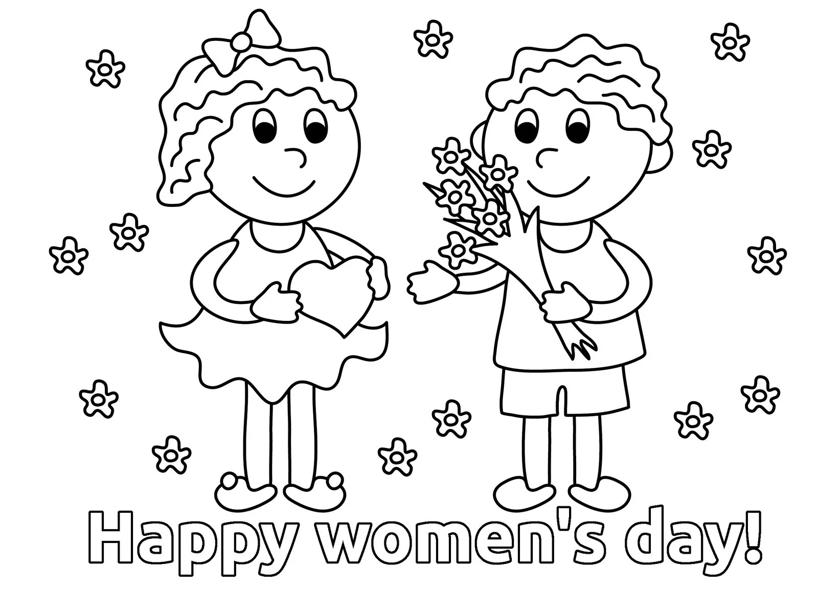 Dia De La Mujer Para Colorear 27