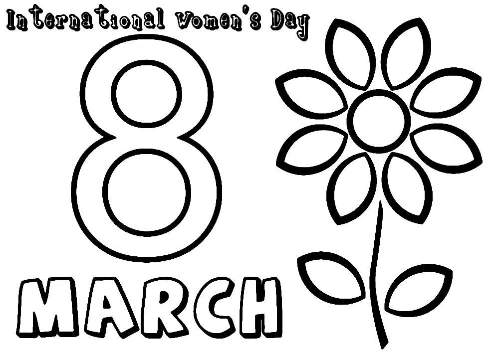 Dia De La Mujer Para Colorear 29