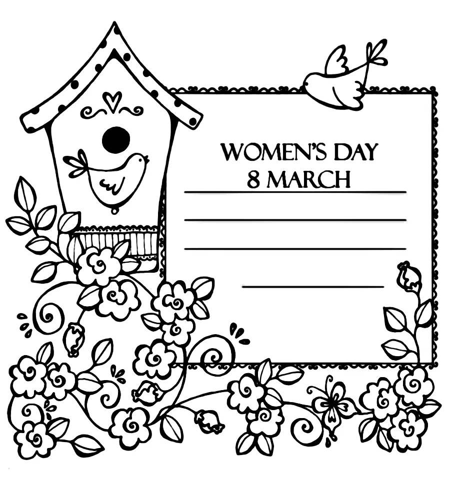 Dia De La Mujer Para Colorear 33
