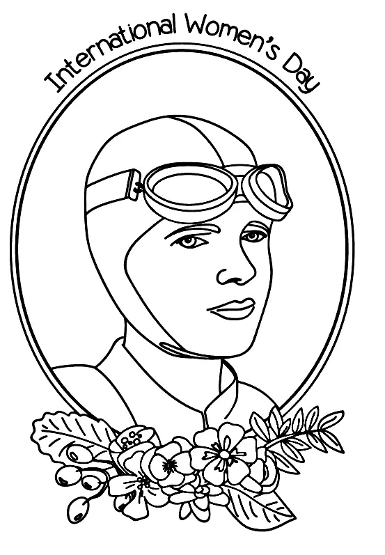 Dia De La Mujer Para Colorear 4