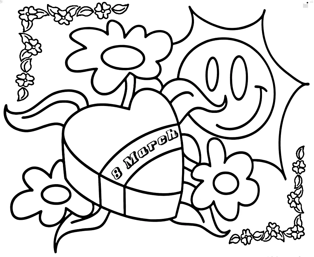 Dia De La Mujer Para Colorear 6